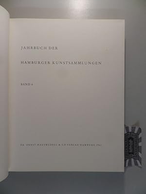 Imagen del vendedor de Jahrbuch der Hamburger Kunstsammlungen. Band 6. a la venta por Druckwaren Antiquariat