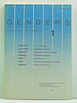 Seller image for Genders, Volume 1 (March 1988) for sale by Cat's Cradle Books