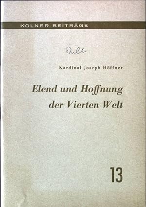 Immagine del venditore per Elend und Hoffnung der Vierten Welt Klner Beitrge, Heft 13 venduto da books4less (Versandantiquariat Petra Gros GmbH & Co. KG)