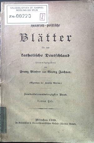 Bild des Verkufers fr Das Recht der Frstenabsetzung einst und jetzt; in: 129. Band, 3. Heft Historisch-politische Bltter fr das katholische Deutschland; zum Verkauf von books4less (Versandantiquariat Petra Gros GmbH & Co. KG)