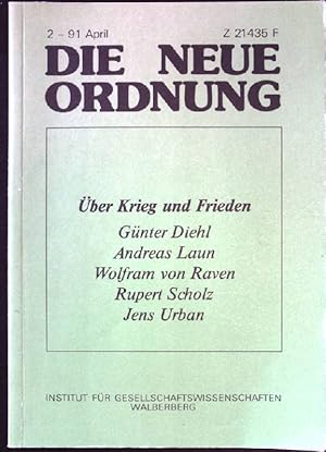 Immagine del venditore per ber Krieg und Frieden Die neue Ordnung Nr. 2/1991 venduto da books4less (Versandantiquariat Petra Gros GmbH & Co. KG)