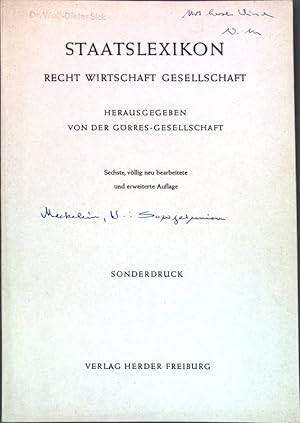 Seller image for Sowjetunion; Sonderdruck aus: Staatslexikon, Recht, Wirtschaft, Gesellschaft; for sale by books4less (Versandantiquariat Petra Gros GmbH & Co. KG)