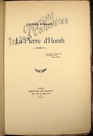 La pierre d'Horeb.