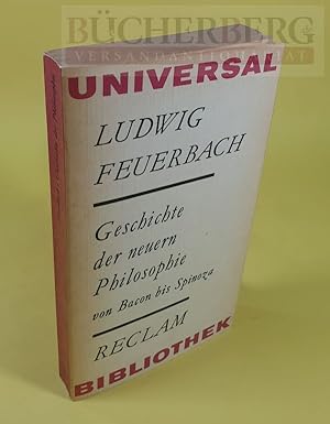 Bild des Verkufers fr Geschichte der neuern Philosophie von Bacon bis Spinoza. zum Verkauf von Bcherberg Antiquariat