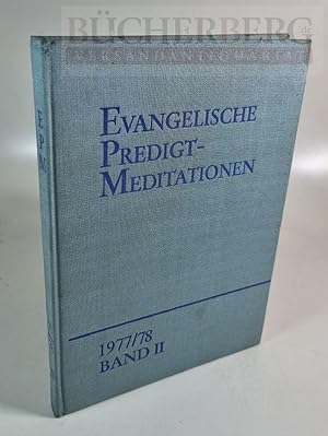 Image du vendeur pour Evangelische Predigt-Meditationen mis en vente par Bcherberg Antiquariat