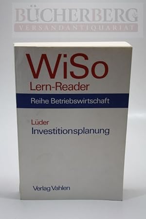 Investitionsplanung WISO. Lern-reader