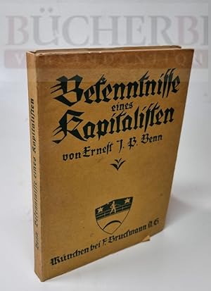 Seller image for Bekenntnisse eines Kapitalisten for sale by Bcherberg Antiquariat