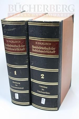 Handwörterbuch der Betriebswirtschaft