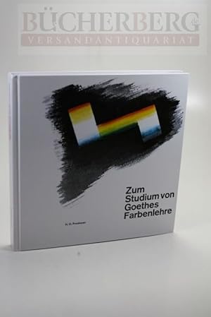 Bild des Verkufers fr Zum Studium von Goethes Farbenlehre zum Verkauf von Bcherberg Antiquariat