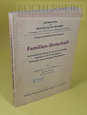 Familien-Unterhalt Systematische Darstellung für alle Anwendungsfälle. Beispiele für die Wirtscha...