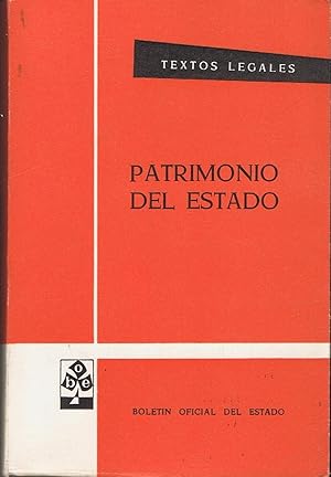 Bild des Verk�ufers f�r PATRIMONIO DEL ESTADO. zum Verkauf von Librer�a Torre�n de Rueda