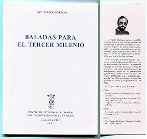 Immagine del venditore per Baladas para el tercer milenio. venduto da Hesperia Libros