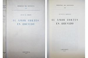 Imagen del vendedor de El amor corts en Quevedo. a la venta por Hesperia Libros