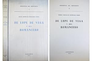 Imagen del vendedor de De Lope de Vega y del Romancero. a la venta por Hesperia Libros