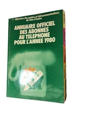 Seller image for Annuaire Officiel des Abonnes au Telephone pour l'Annee 1980 for sale by McBlain Books, ABAA