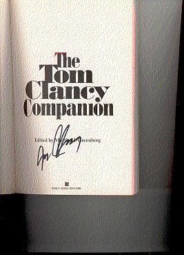 Seller image for THE TOM CLANCY COMPANION for sale by ODDS & ENDS BOOKS