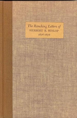 Bild des Verkufers fr AN ENGLISHMAN'S ARIZONA, THE RANCHING LETTERS OF HERBERT R. HILSOP 1876-1878 zum Verkauf von BUCKINGHAM BOOKS, ABAA, ILAB, IOBA