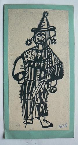 Seller image for An original Christmas card sent from Kit and Ilse Barker to Erica Brausen of the Hanover Gallery, who were his dealers at the time, (1956). for sale by Roe and Moore