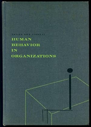 Imagen del vendedor de Human Behavior in Organizations a la venta por Inga's Original Choices