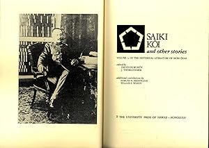 Seller image for Saiki Koi and Other Stories (UNESCO collection of representative works : Japanese series ; The Historical Literature of Mori Ogai ; v.2) [Sahashi Jingoro;Yasui Fujin; Tsuge Shirozaemon; Kuriyama Daizen; Suginohara Shina;Toko Tahei] for sale by Joseph Valles - Books