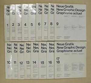 Neue Grafik / New Graphic Design / Graphisme Actuel (alles was erschienen, 18 Hefte in 17, compl....