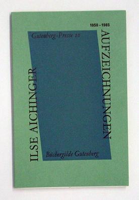 Seller image for Aufzeichnungen 1950 - 1985. for sale by antiquariat peter petrej - Bibliopolium AG