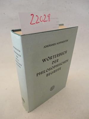 Wörterbuch der philosophischen Begriffe * mit O r i g i n a l - S c h u t z u m s c h l a g