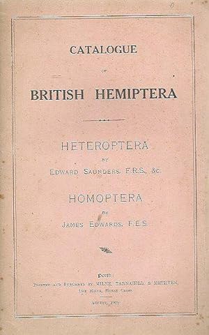 Catalogue of British Hemiptera. Heteroptera and Homoptera.