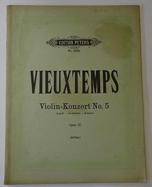 Bild des Verkufers fr Violin-Konzert No. 5, Opus 37 / 5me Grand Concerto en la Mineur pour Violon avec acc. de Piano (A-moll - la mineur - A minor) zum Verkauf von ANTIQUARIAT H. EPPLER