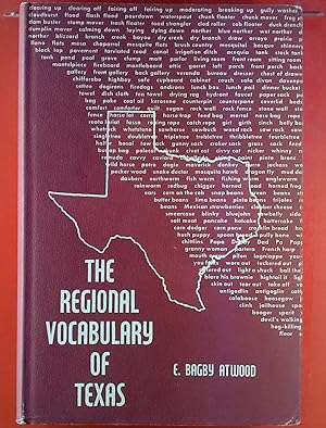 Imagen del vendedor de The Regional Vocabulary of Texas. a la venta por biblion2