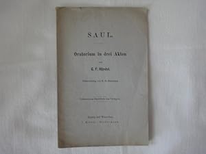 Image du vendeur pour Saul. Oratotium in Drei Akten. mis en vente par Malota