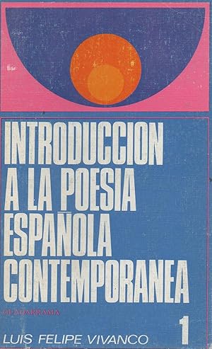 Seller image for introduccion a la poesia espanola contemporanea-vol.1- for sale by JP Livres