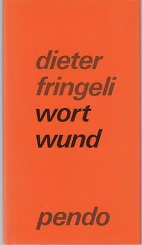 Seller image for Wortwund. Gedichte for sale by Graphem. Kunst- und Buchantiquariat
