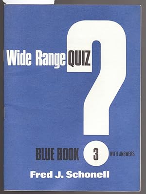 Seller image for Wide Range Readers : Wide Range Quiz Blue Book 3 with Answers for sale by Laura Books