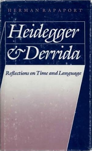 Bild des Verkufers fr HEIDEGGER & DERRIDA: Reflections on Time and Language zum Verkauf von By The Way Books