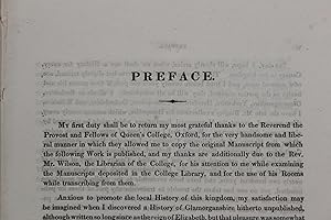 Preface [and dedication page to A book of Glamorganshire's antiquities, by Rice Merrick, 1578]