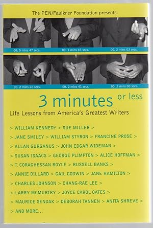 Seller image for Three Minutes or Less: Life Lessons from America's Greatest Writers for sale by Between the Covers-Rare Books, Inc. ABAA
