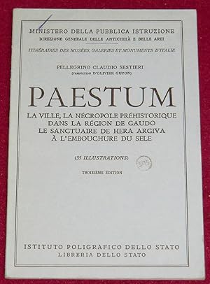 Immagine del venditore per PAESTUM - La ville, la ncropole prhistorique dans la rgion de Gaudo, le sanctuaire de Hera Argiva  l'embouchure du Sele venduto da LE BOUQUINISTE