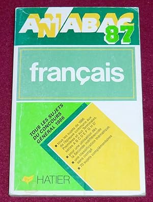 Seller image for ANABAC 1987 BAC FRANCAIS for sale by LE BOUQUINISTE