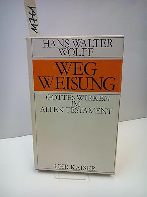 Seller image for Wegweisung. Gottes Wirken im Alten Testament - Vortrge zum Bibelverstndnis. for sale by AphorismA gGmbH