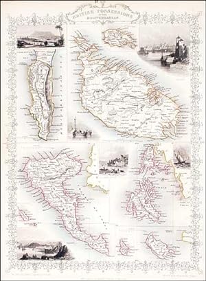 Original Map. British Possessions in the Mediterranean