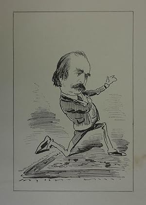 Seller image for Karikatur v. Laszlo Frecskay aus "Ein Ritt durch Wien" Leipzig 1876, 16 x 10 cm for sale by Antiquariat Johannes Mller
