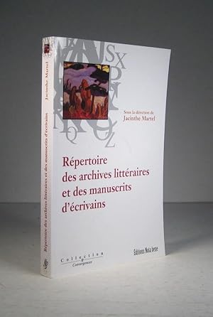 Répertoire des archives littéraires et des manuscrits d'écrivains