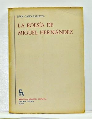 Seller image for La Poesa de Miguel Hernndez (Spanish language edition) for sale by Cat's Cradle Books