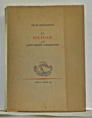 Bild des Verkufers fr La Soledad y la poesa espaola contempornea (Spanish language edition) zum Verkauf von Cat's Cradle Books