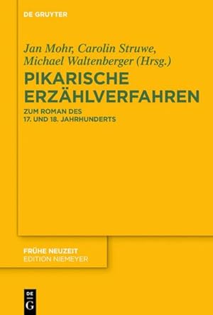 Bild des Verkufers fr Pikarische Erzhlverfahren : Zum Roman des 17. und 18. Jahrhunderts zum Verkauf von AHA-BUCH GmbH