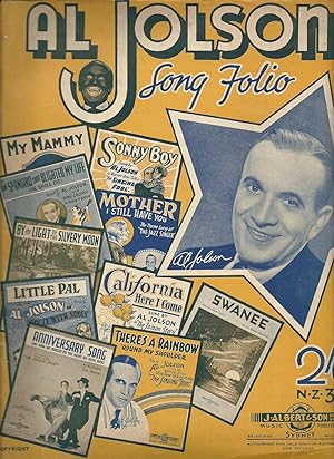 Al Jolson Song Folio