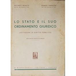 Imagen del vendedor de Lo Stato e il suo ordinamento giuridico. (Istituzioni di diritto pubblico) a la venta por Libreria Antiquaria Giulio Cesare di Daniele Corradi