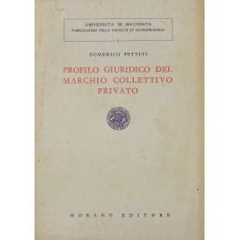 Image du vendeur pour Profilo giuridico del marchio collettivo privato mis en vente par Libreria Antiquaria Giulio Cesare di Daniele Corradi
