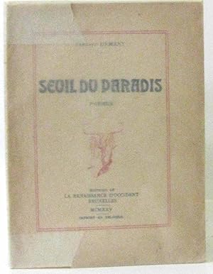 Image du vendeur pour Seuil du paradis (pomes) mis en vente par crealivres